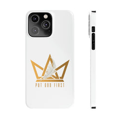 Slim Phone Case with Gold Logo