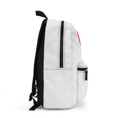 Backpack with Red and Black Logo