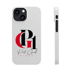 Slim Phone Case with Red and Black Logo