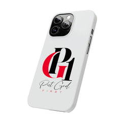 Slim Phone Case with Red and Black Logo