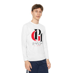 Youth Long Sleeve Competitor Tee with Red and Black Logo