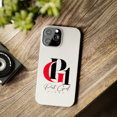 Slim Phone Case with Red and Black Logo