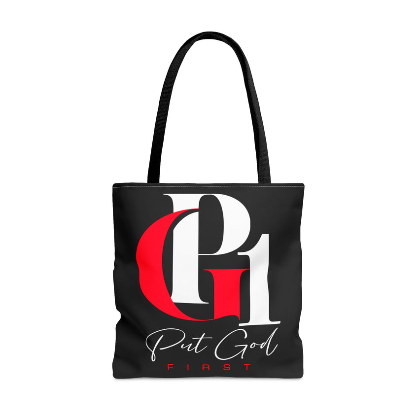 Tote Bag with Red and Black Logo