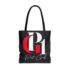 Tote Bag with Red and Black Logo