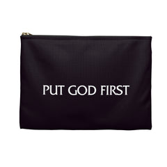 Black Accessory Pouch with Palm Logo