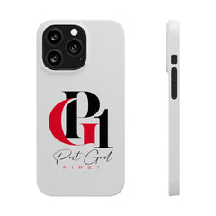 Slim Phone Case with Red and Black Logo