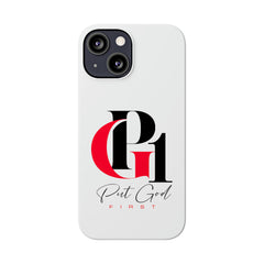 Slim Phone Case with Red and Black Logo