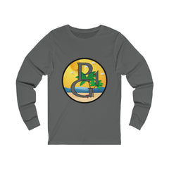 Unisex Jersey Long Sleeve Tee with Beach Logo