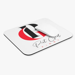 Mouse Pad with Black and Red Logo