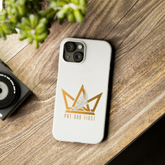 Slim Phone Case with Gold Logo