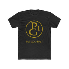 Cotton Tee with Original Logo - Gold