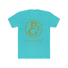 Cotton Tee with Original Logo - Gold