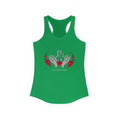 Women's Ideal Racerback Tank with Rose Logo