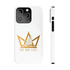 Slim Phone Case with Gold Logo