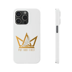 Slim Phone Case with Gold Logo