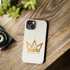 Slim Phone Case with Gold Logo