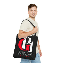 Tote Bag with Red and Black Logo