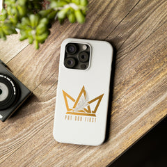 Slim Phone Case with Gold Logo