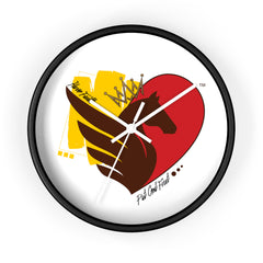 Wall Clock with Horse Logo