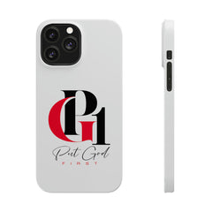 Slim Phone Case with Red and Black Logo