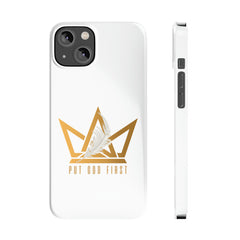 Slim Phone Case with Gold Logo