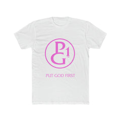 Cotton Tee with Original Logo - Pink