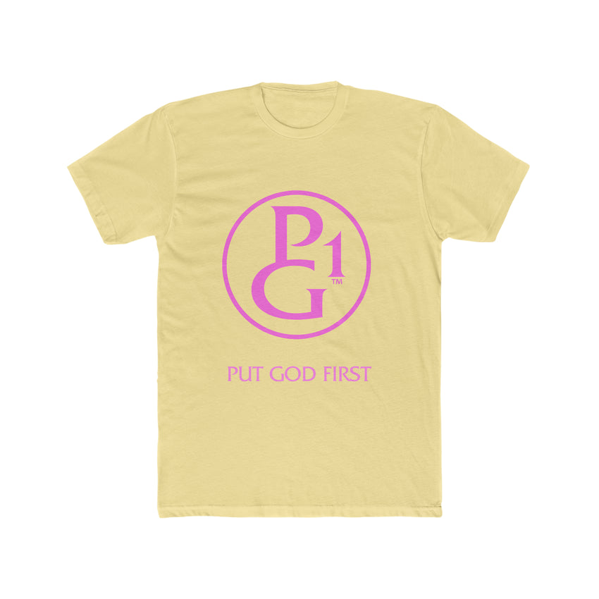 Cotton Tee with Original Logo - Pink