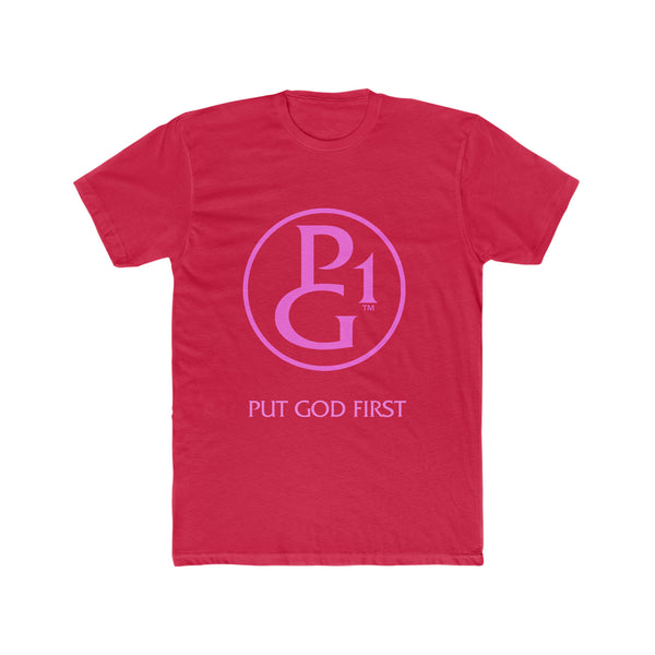 Cotton Tee with Original Logo - Pink