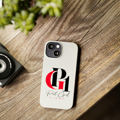 Slim Phone Case with Red and Black Logo