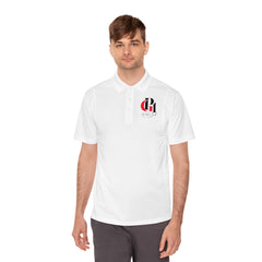 Men's Sport Polo Shirt with Red and Black Logo