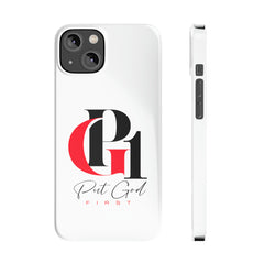 Slim Phone Case with Red and Black Logo