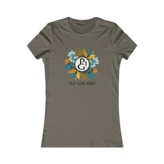 Women's Favorite Tee with Floral Logo