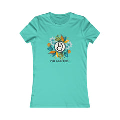 Women's Favorite Tee with Floral Logo