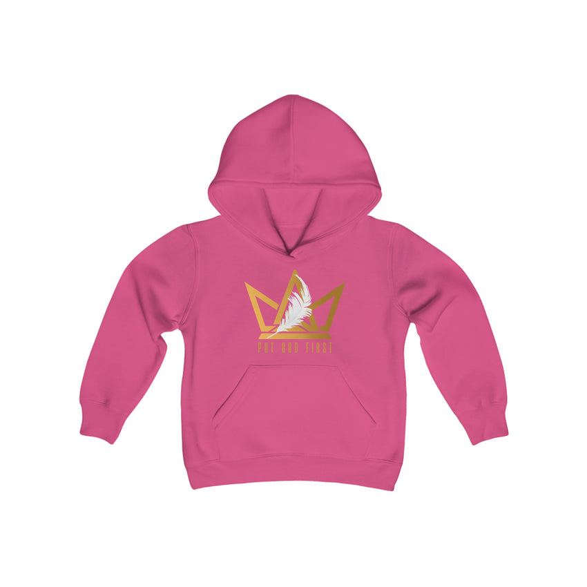 Youth Hoodie with Gold Logo