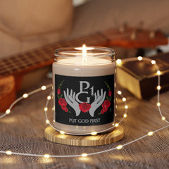 Scented Soy Candle with Palm Logo