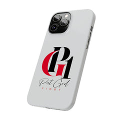 Slim Phone Case with Red and Black Logo