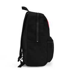 Backpack with Red and White Logo