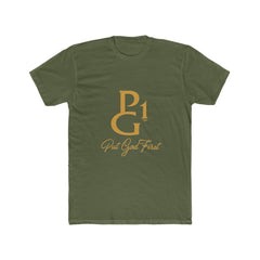 Cotton Tee with Vintage Gold Logo