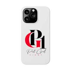 Slim Phone Case with Red and Black Logo