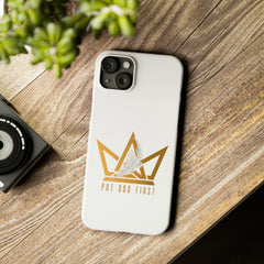 Slim Phone Case with Gold Logo