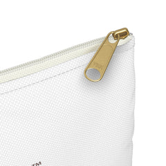 White Accessory Pouch with Horse Logo