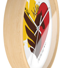 Wall Clock with Horse Logo