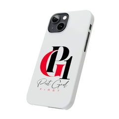 Slim Phone Case with Red and Black Logo