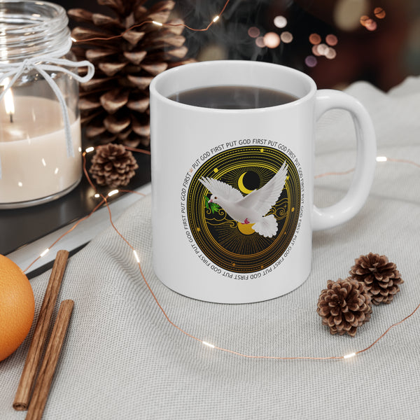 Mug with Dove Design