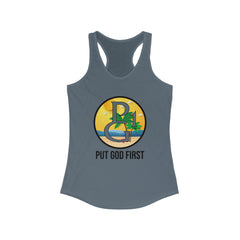 Women's Ideal Racerback Tank with Beach Logo