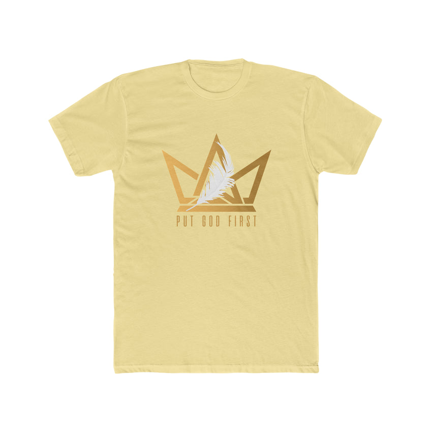 Cotton Tee with Gold Logo