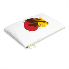 White Accessory Pouch with Horse Logo