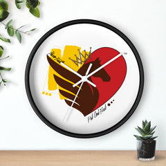 Wall Clock with Horse Logo