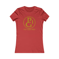 Women's Favorite Tee with Original Logo - Gold