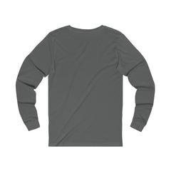 Unisex Jersey Long Sleeve Tee with Silver Logo